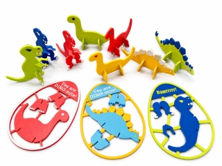 Dinozaury 3D – zestaw kreatywny do składania