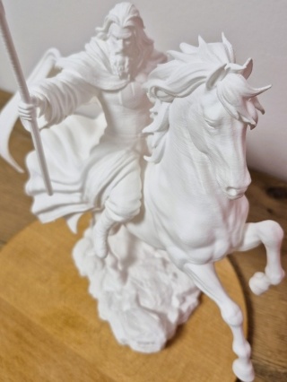 Gandalf Biały na koniu - kolekcjonerska figurka 3D Władca Pierścieni