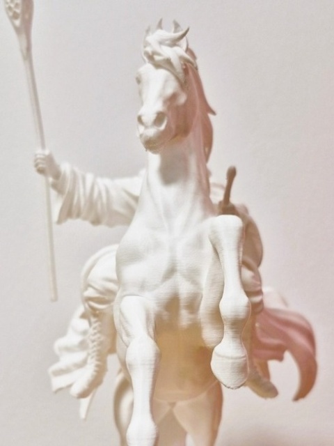 Gandalf Biały na koniu - kolekcjonerska figurka 3D Władca Pierścieni