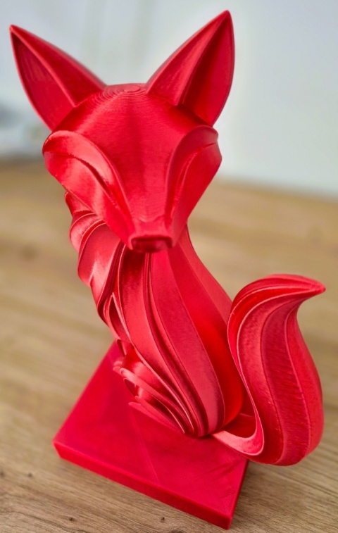 Lunis - Nowoczesna Figurka Liska 3D Minimalistyczna Dekoracja wnętrz