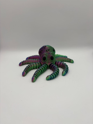 Ośmiornica 3D „Macka” – elastyczna figurka z druku 3D | kolorowa, zabawna i relaksująca