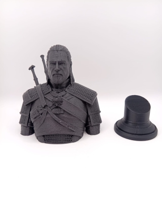 Popiersie Wiedźmina 3D – kolekcjonerska figura z druku 3D | ikoniczny bohater fantasy