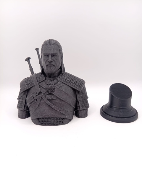Popiersie Wiedźmina 3D – kolekcjonerska figura z druku 3D | ikoniczny bohater fantasy