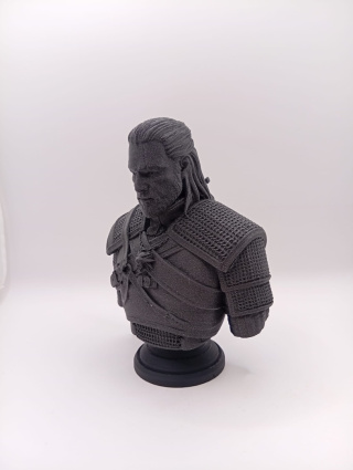 Popiersie Wiedźmina 3D – kolekcjonerska figura z druku 3D | ikoniczny bohater fantasy