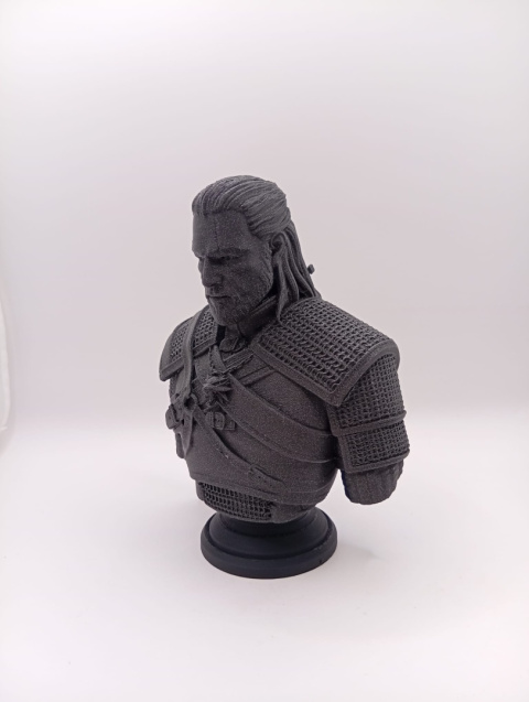 Popiersie Wiedźmina 3D – kolekcjonerska figura z druku 3D | ikoniczny bohater fantasy