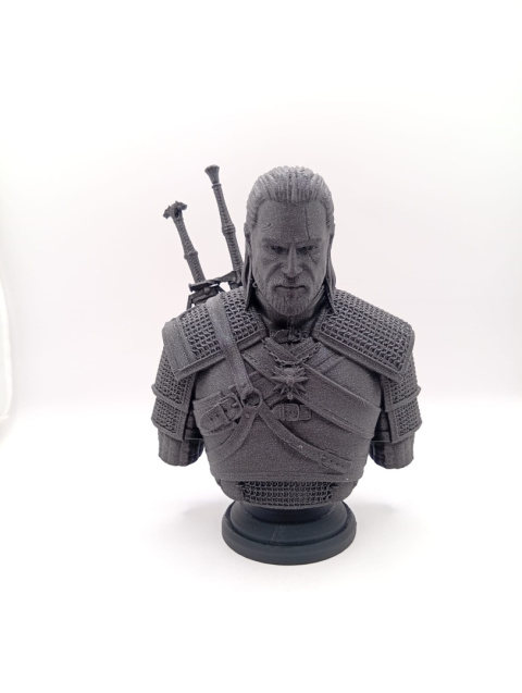 Popiersie Wiedźmina 3D – kolekcjonerska figura z druku 3D | ikoniczny bohater fantasy