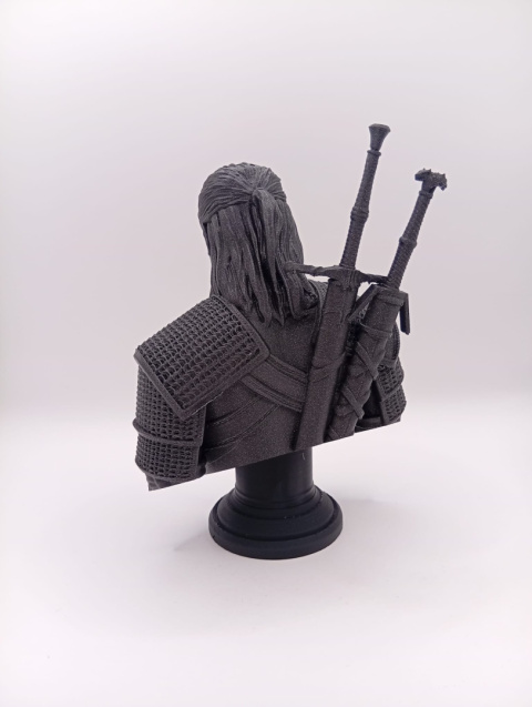 Popiersie Wiedźmina 3D – kolekcjonerska figura z druku 3D | ikoniczny bohater fantasy