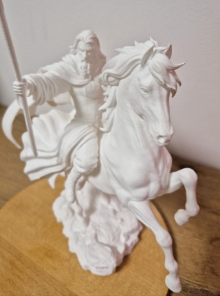 Gandalf Biały na koniu - kolekcjonerska figurka 3D Władca Pierścieni