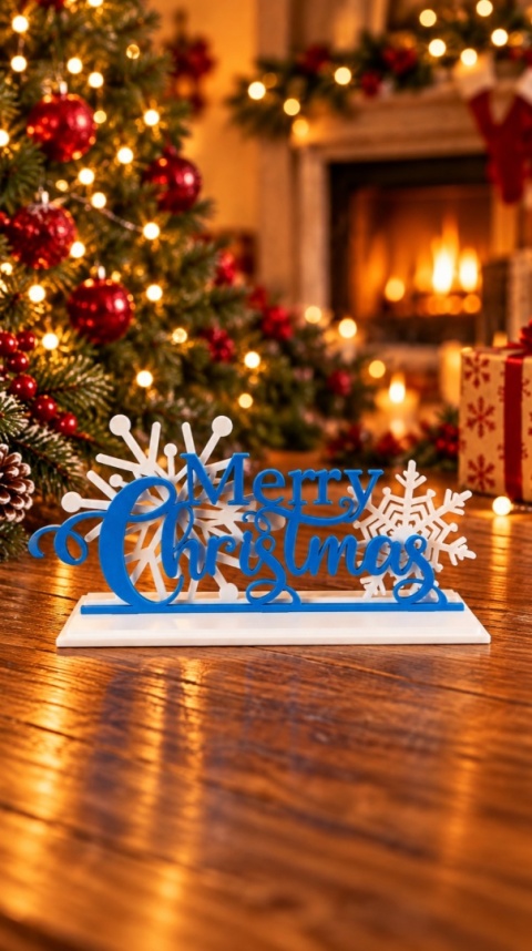 Świąteczny napis – Merry Christmas