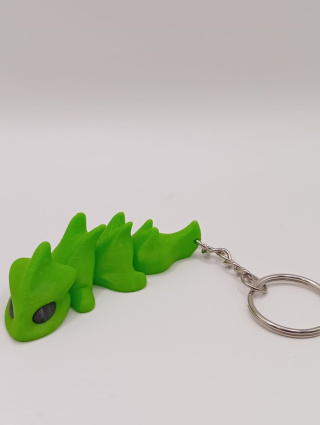 Zordonek – smoczy breloczek 3D z PLA | Elastyczny gadżet do kluczy i plecaka